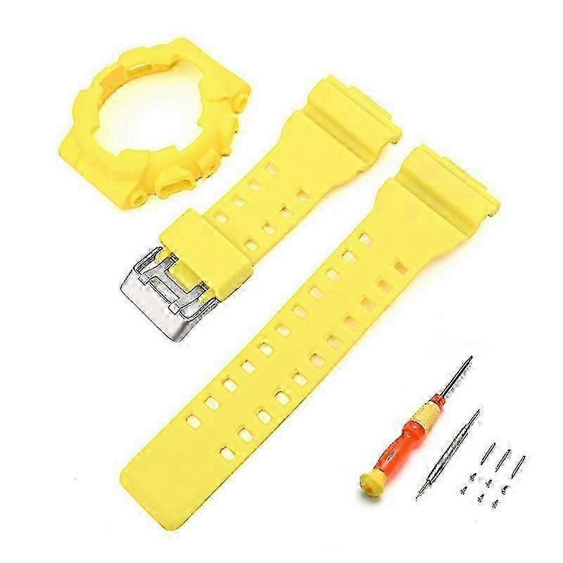 Watch Band Strap Set For Casio GA-100 GA-110 GA-120 GLS-100 GAX-100 GD-100
