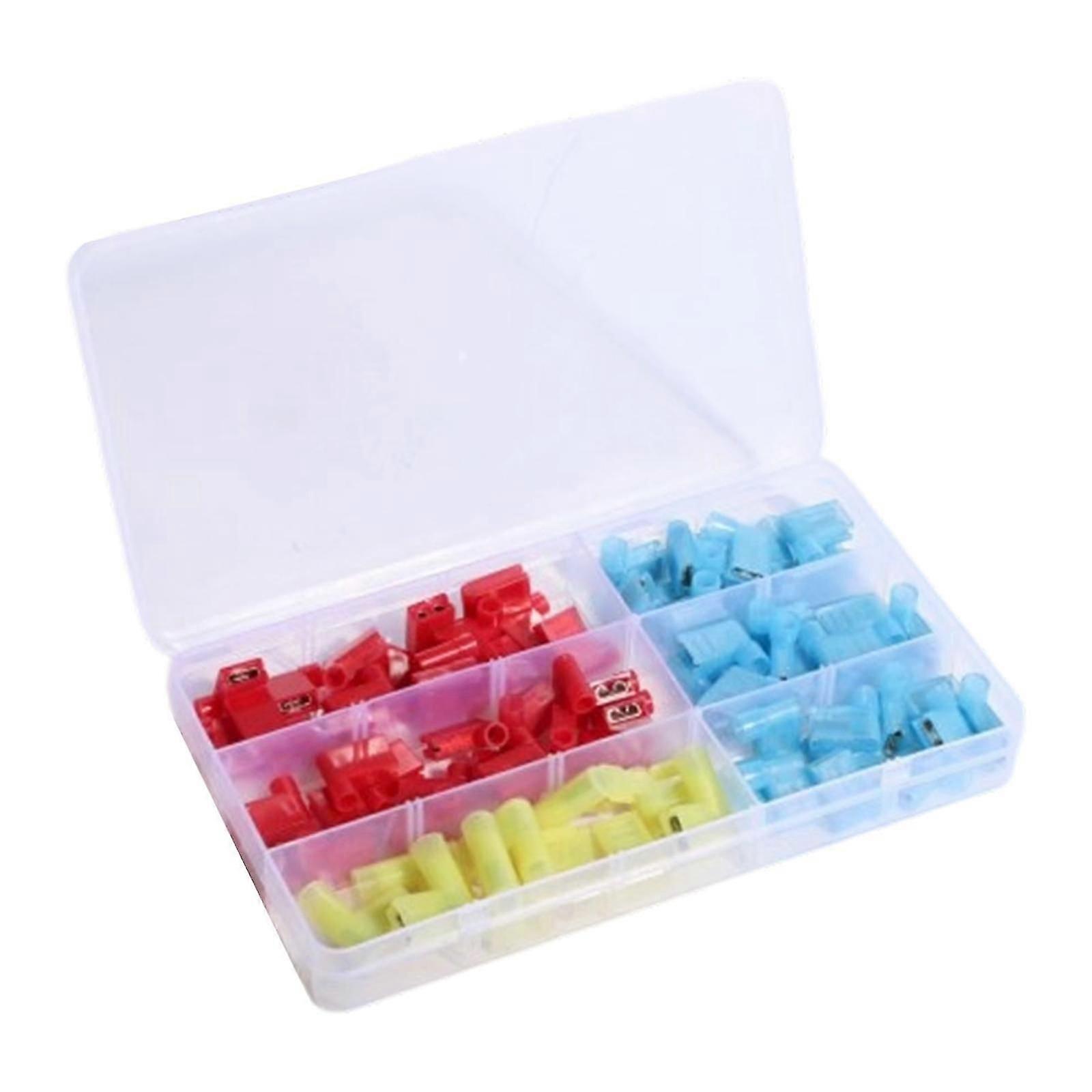 80 Pieces Quick Disconnect Flag Terminal 90 Degree Wire Terminal Connector