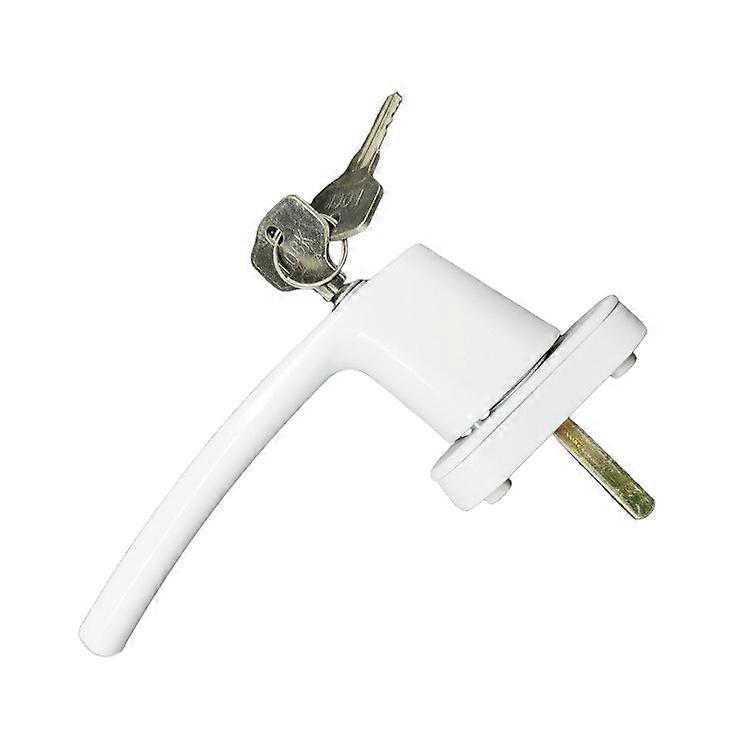 Lockable window handle with push button 2 pcs Window lock handle length 35mm (white)