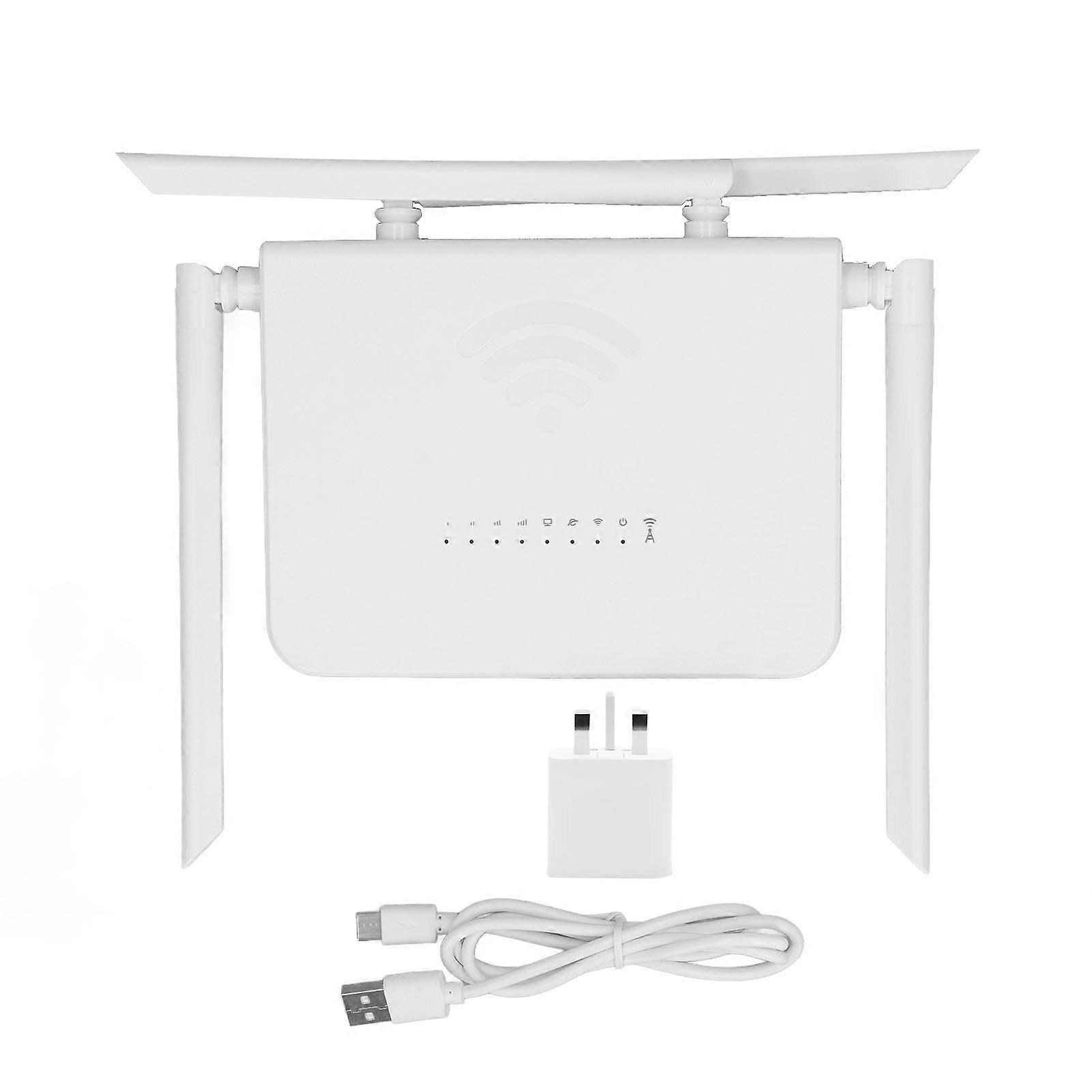 4G LTE Wireless Router 300Mbps Unlocked Mobile WiFi Hotspot with SIM Slot UK Plug