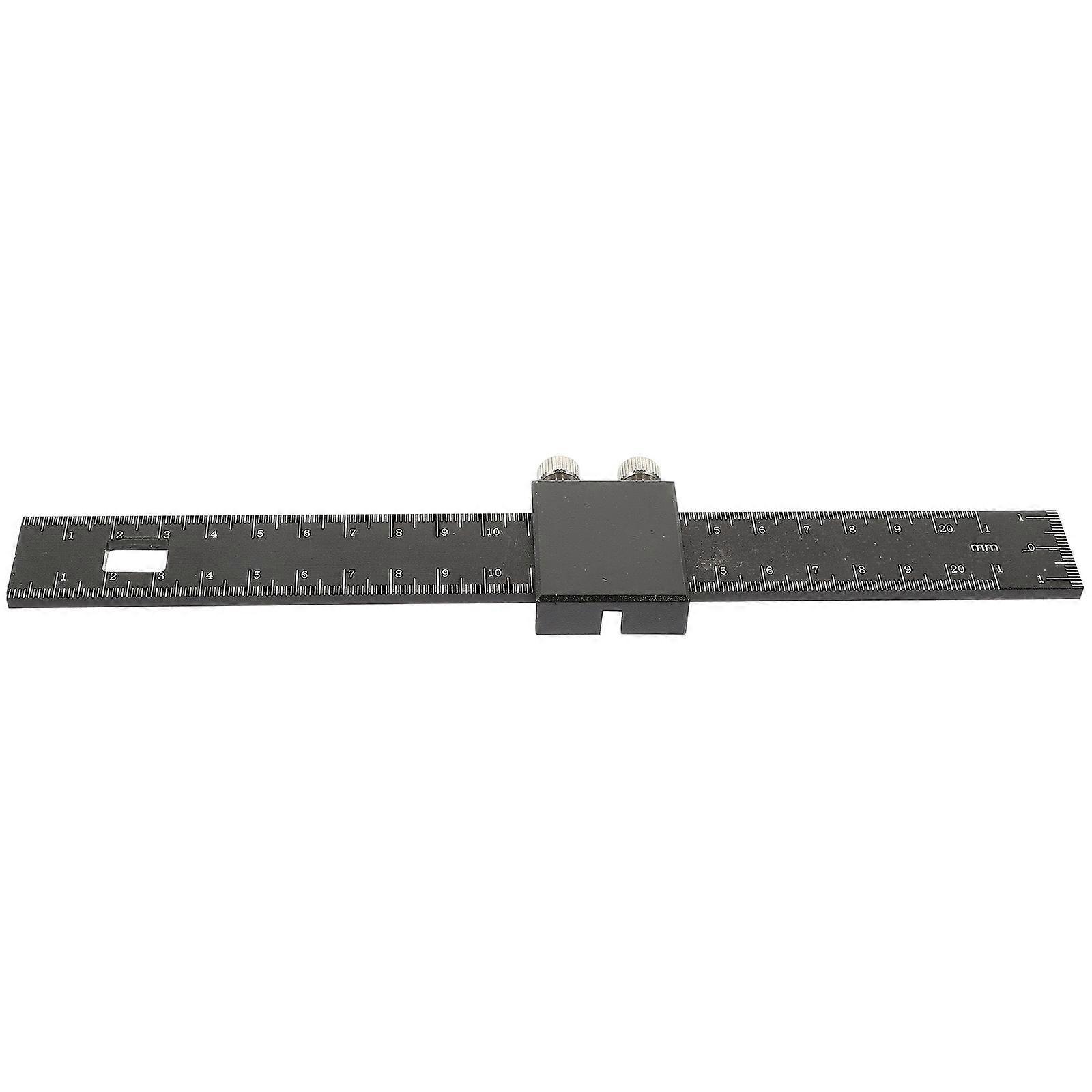 Slide Rule Machinist Ruler Precision Black Metal Mm Drafting Tools Steel Right Angle Work