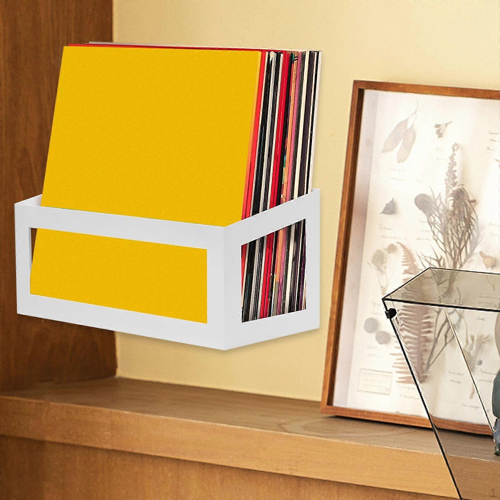 Vinyl Wall Mount Display Shelf,Albums Floating Shelf for Office Home,CD Display,Mounted Storage
