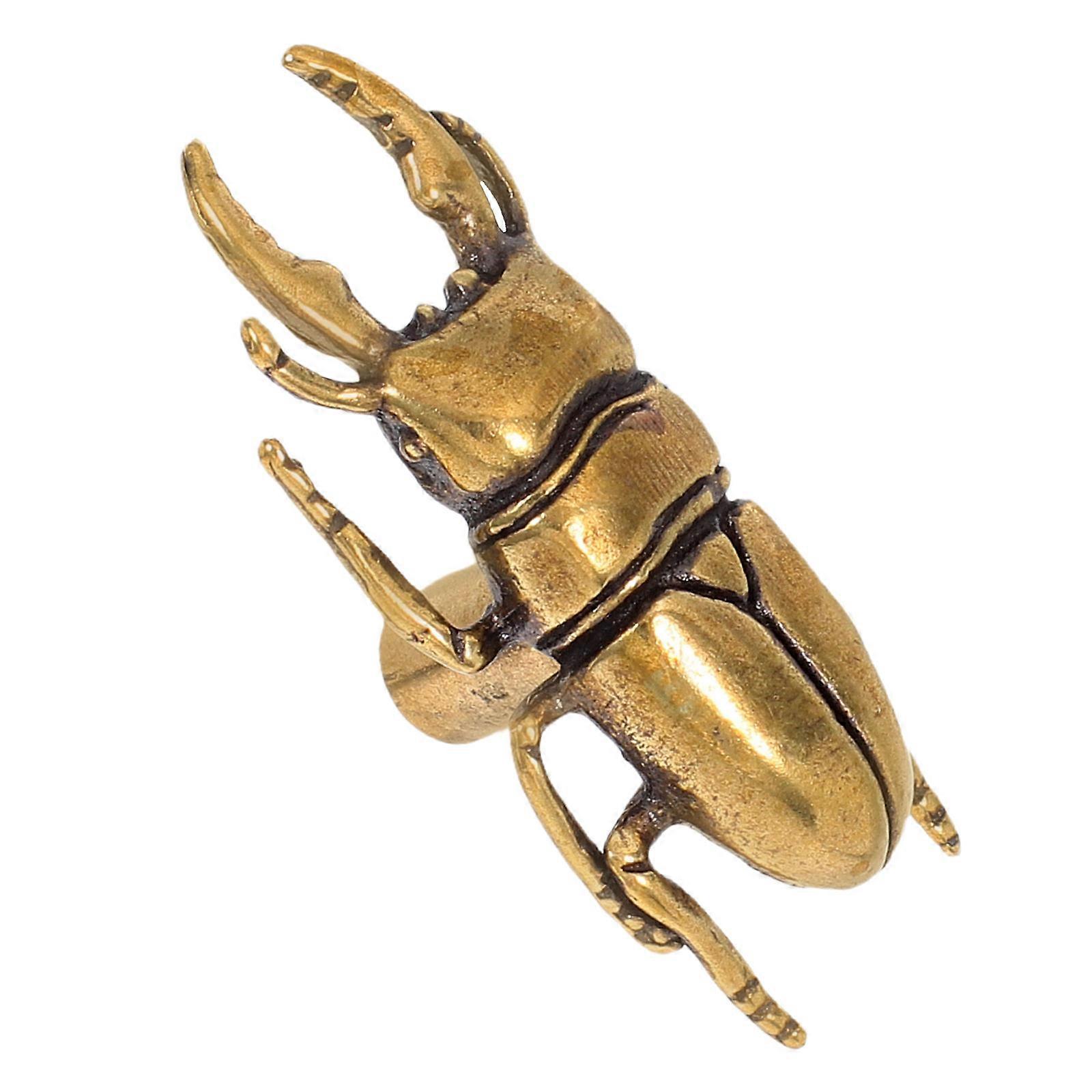 Brass Insect Drawer Knobs Beetle Cabinet Handles for Dresser
