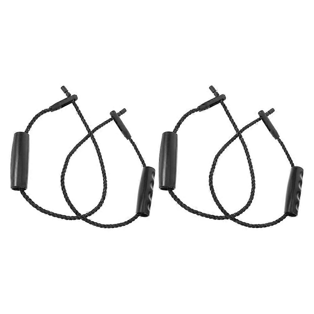 Wooden Bucket Rope Handle for Ergonomic Grip 2Pairs Replacement Accessory