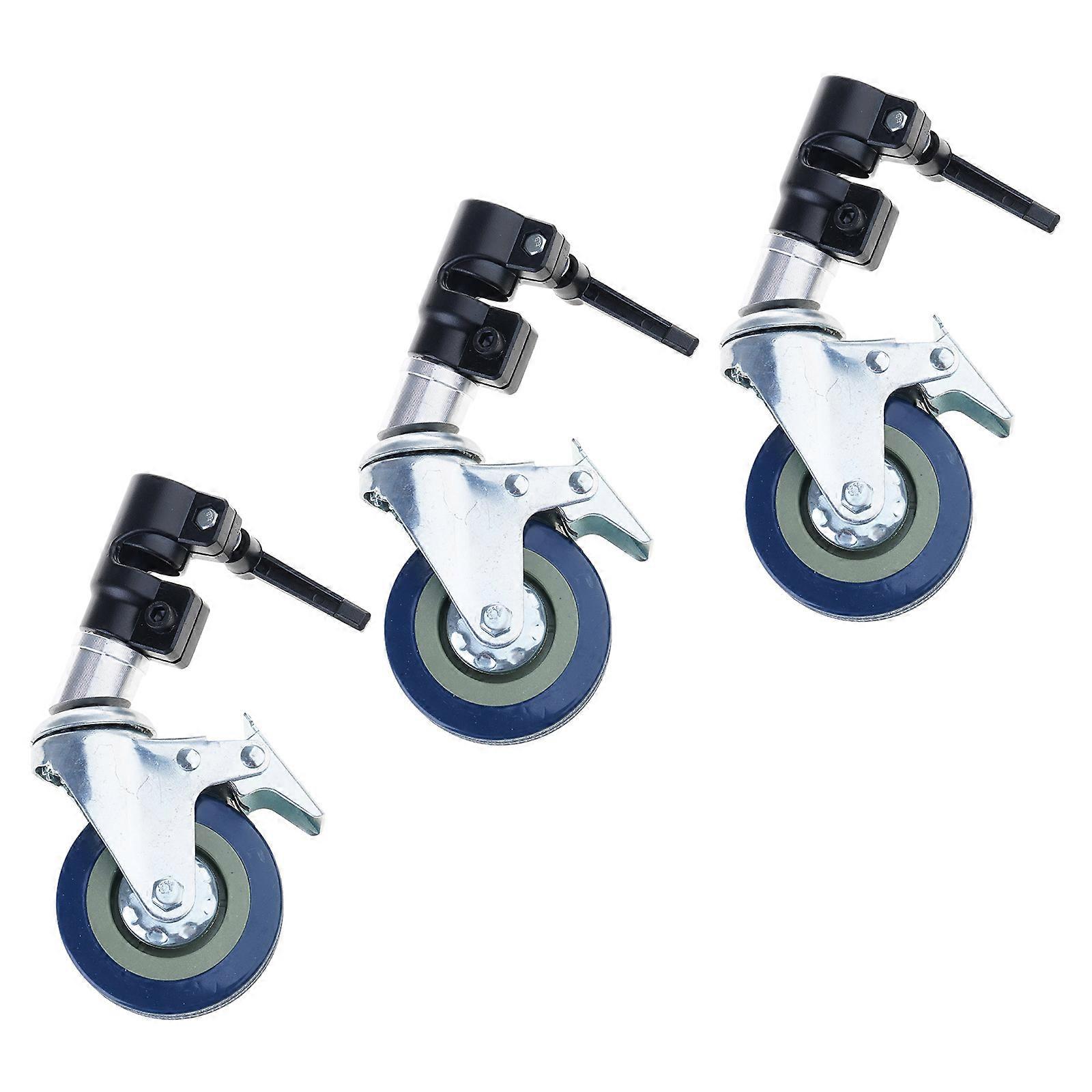 Light Stand 360 Degree Rotation with High Strength Metal and ABS Wheel for Various Video Environment Multicolor