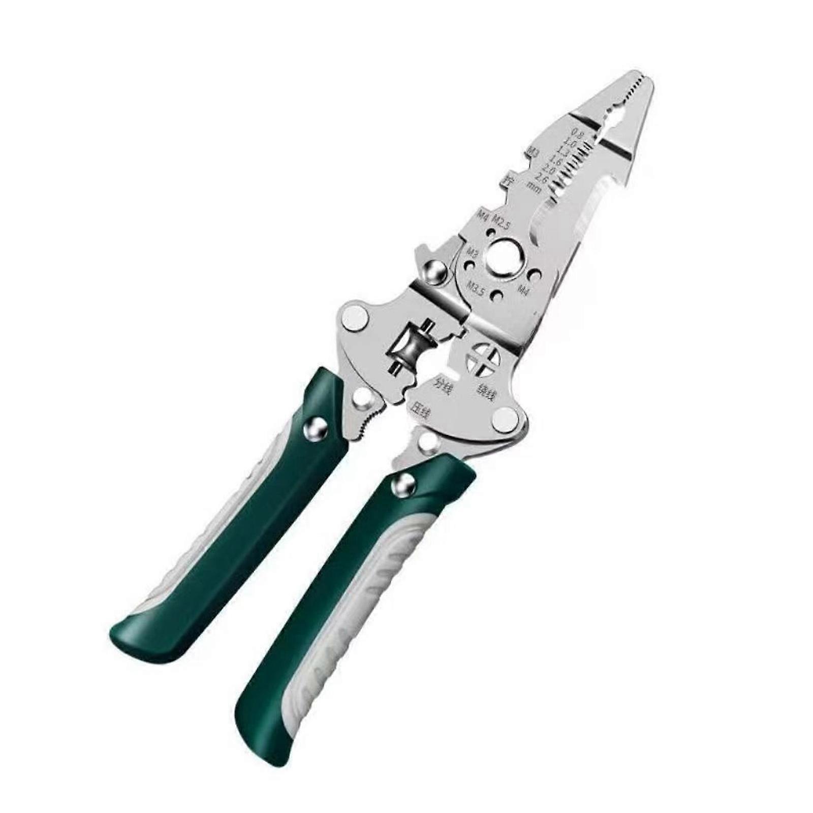 Space Saving Folding Wire Stripper MultiTool Ergonomic Grip Precise Blade For Home Repairs And Industrial Projects Multicolor