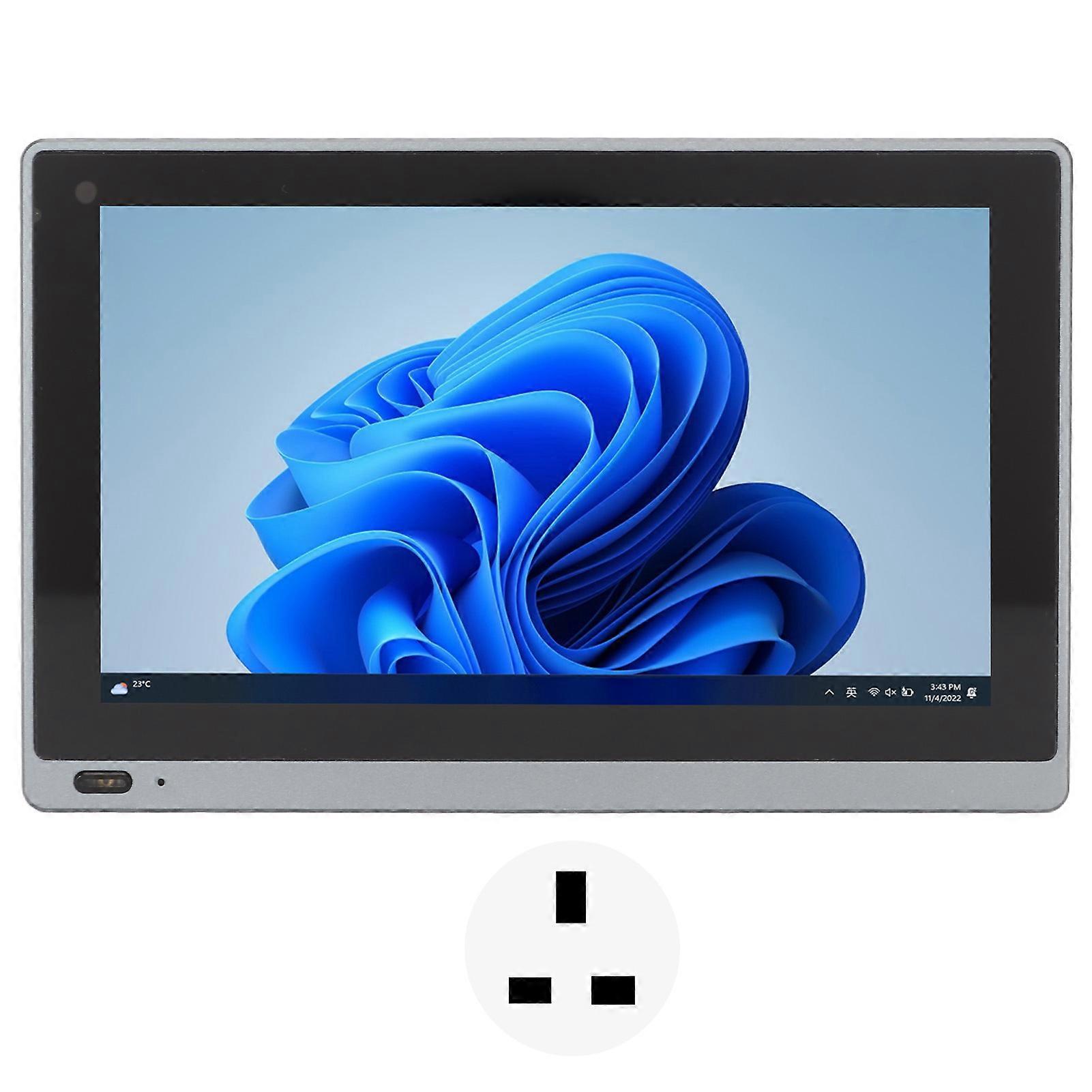 Mini PC with 5.5in Touch Screen Windows 11 8GB 128GB WiFi 6 Remote Support UK Plug