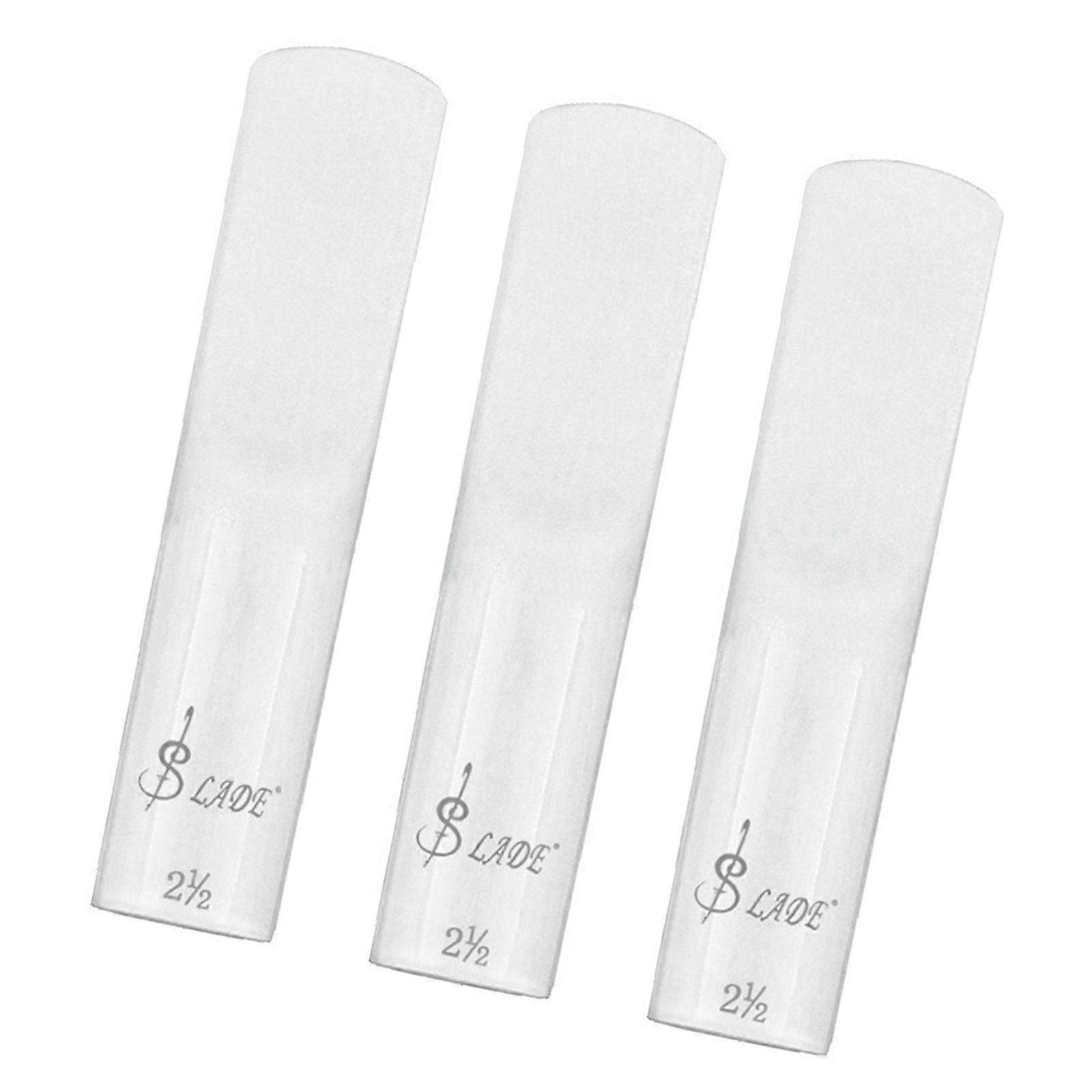 Set of 3 Sax Reed Saxophone Reed Resin Texture Sax Repair Accessory Sax Reed Present for Students and Enthusiasts Multicolor