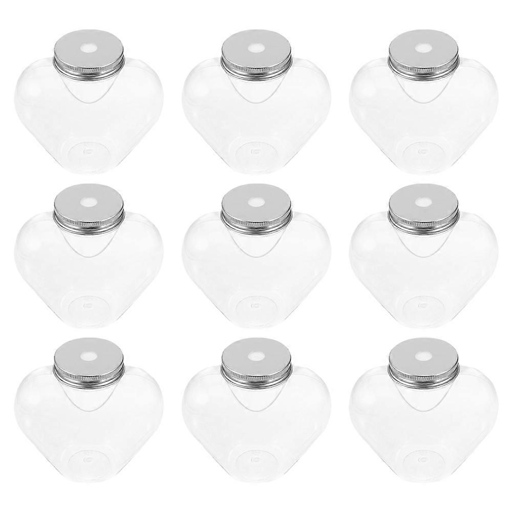 Reusable Heart Design Beverage Containers 9Pcs Ideal For Valentine's Day With Multiple Uses