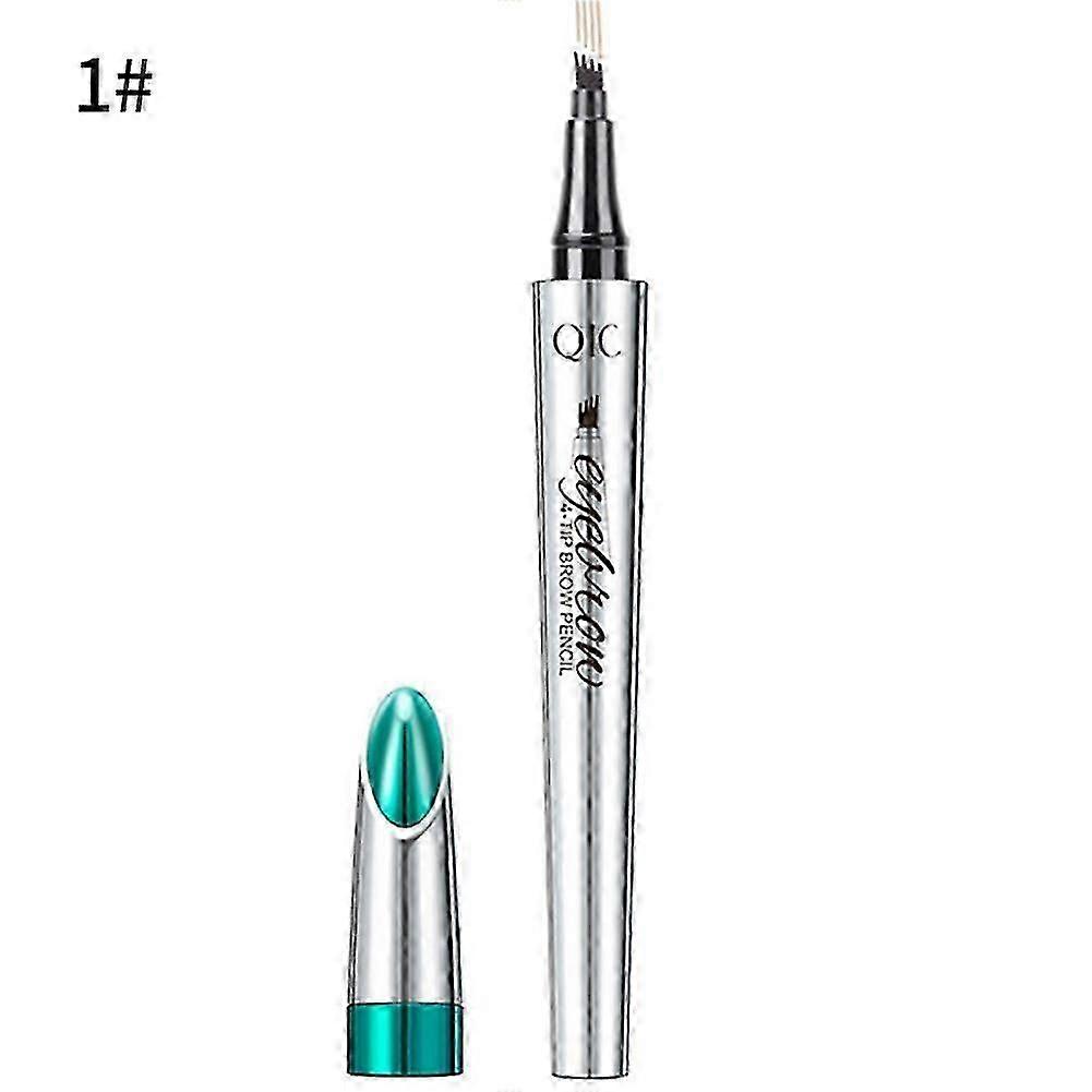 Qic أربعة رأس متشعب مقاوم للماء طويل الأمد قلم رصاص الحاجب ماكياج مستحضرات التجميل Tw