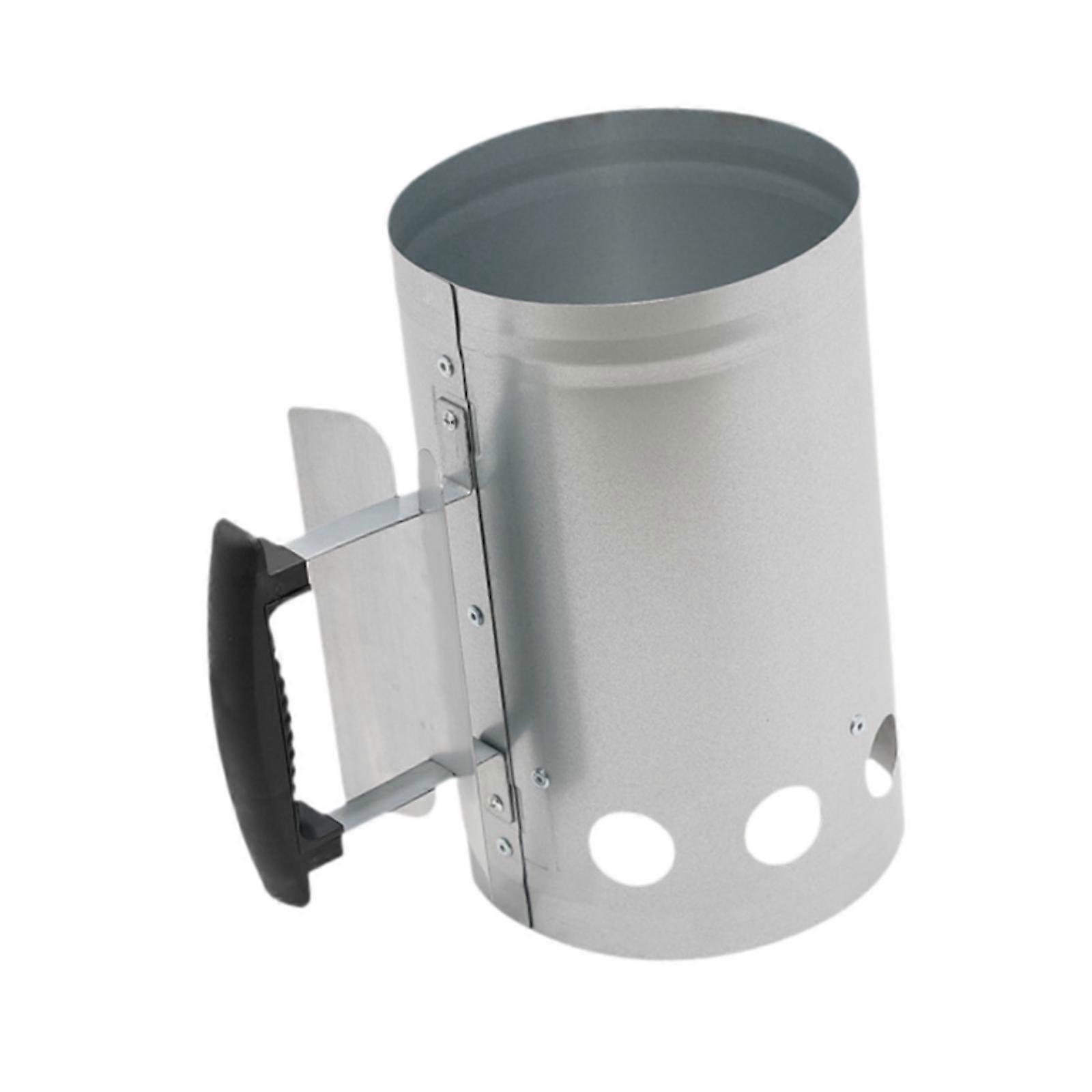 Chimney Starter Grill Compact Comfortable Handle Sturdy Practical Multiuse BBQ