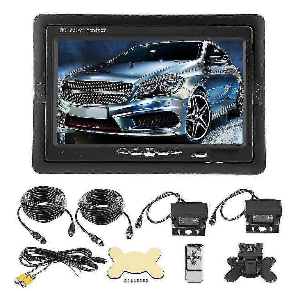 7 Inch TFT LCD Monitor Car Rear View Backup Reversing Camera Night Vision for RV Bus Truck