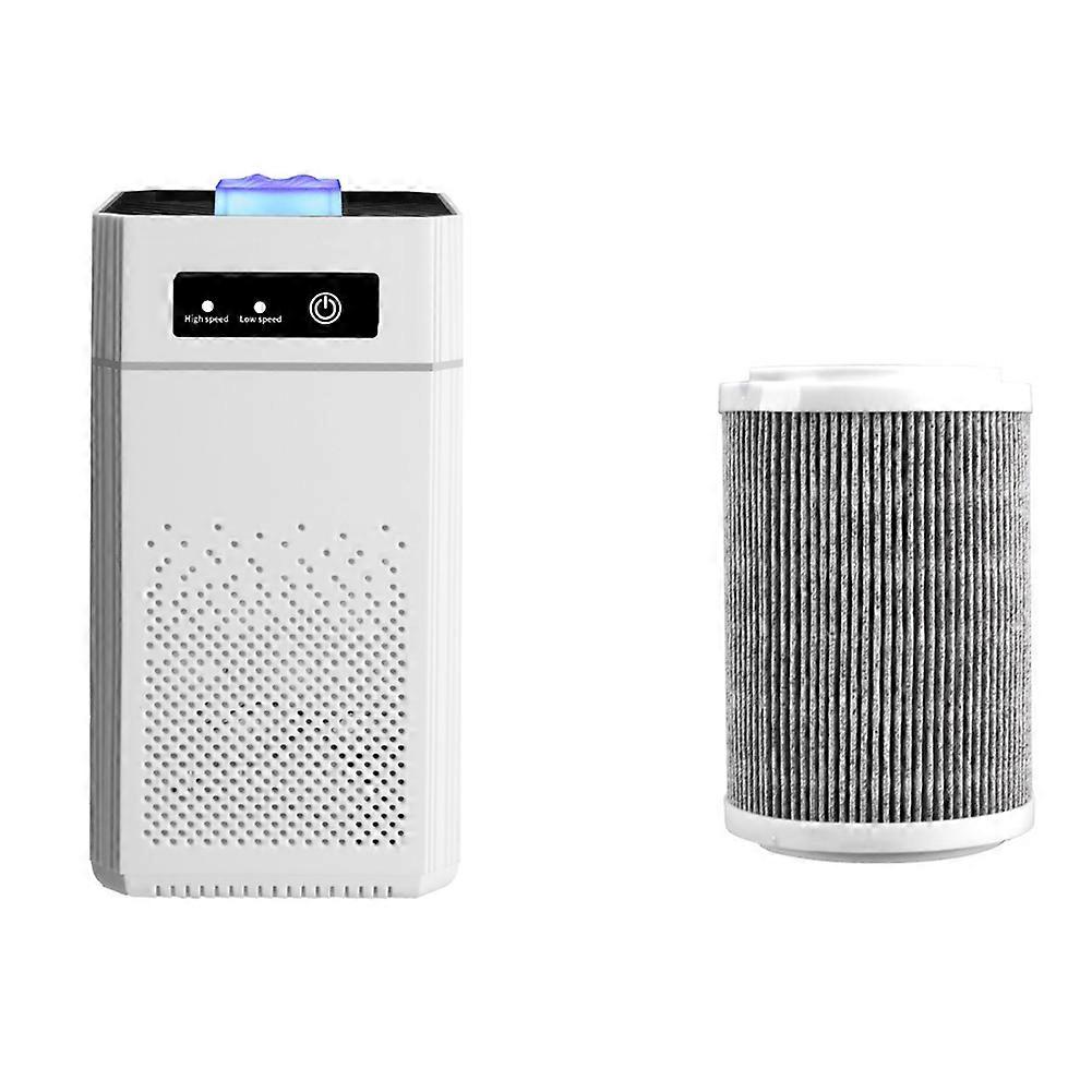Air Purifier USB Portable Air Purifier with Aromatherapy Smoke Odor Filter with Replaceable Filter for Home Car Kitchen