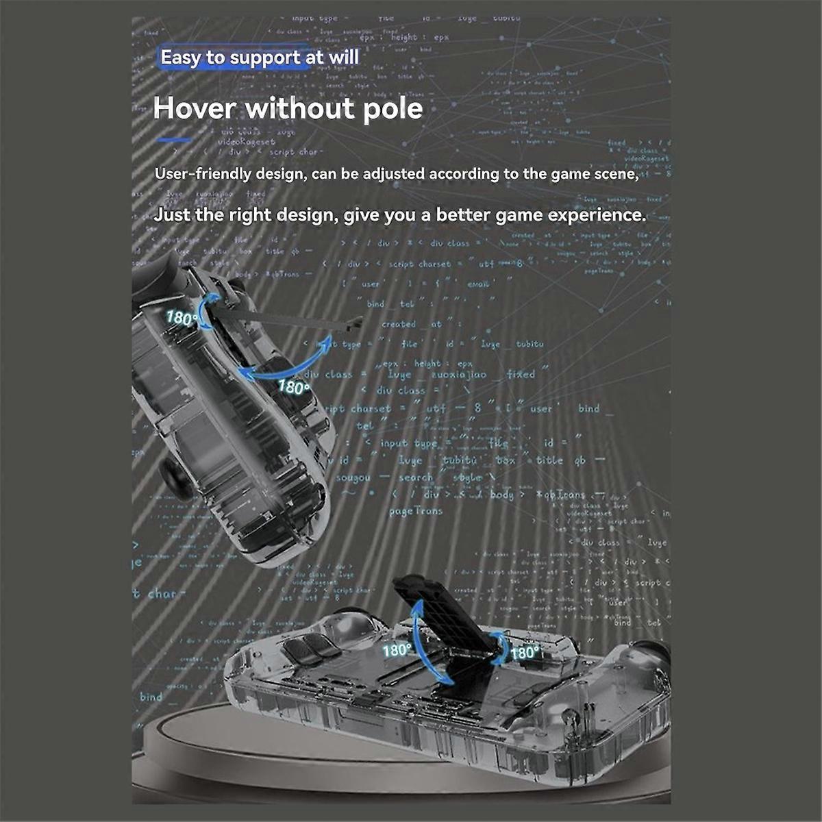 Gaming-controller til switch RGB-belysning, dobbelt vibration, C