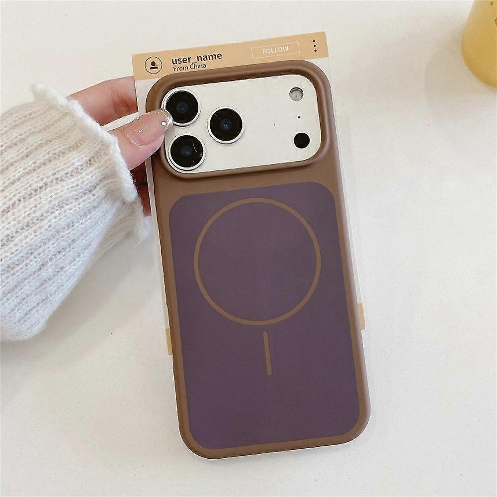 Compatible For iPhone 17 Pro Case Compatible with MagSafe Shockproof Silicone Phone Back Cover