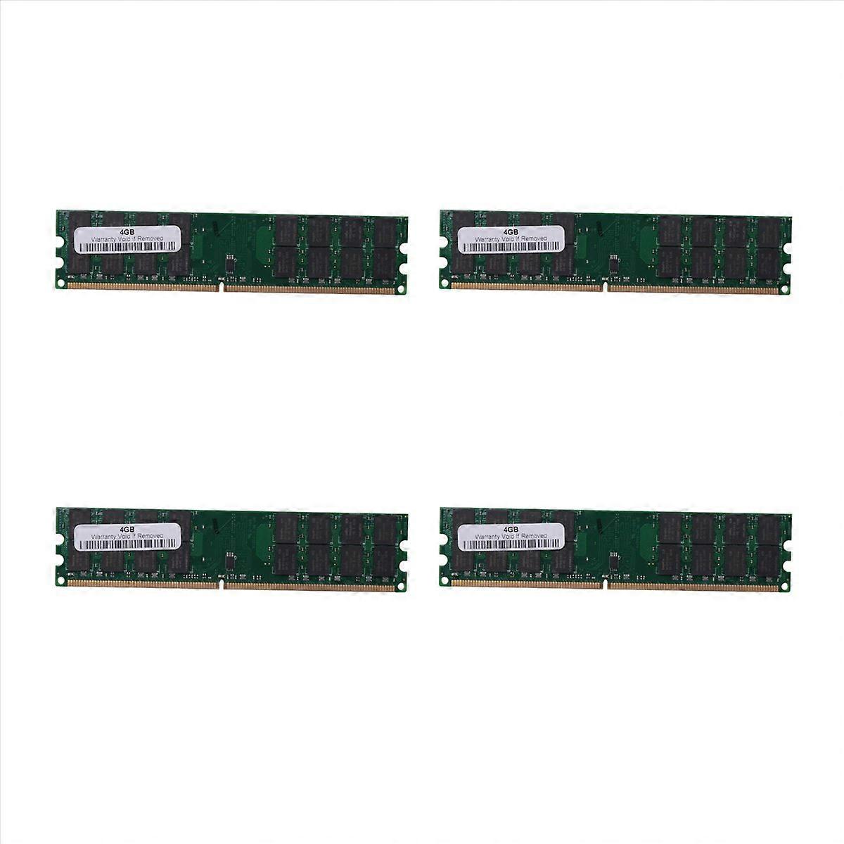 4X 4Gb 4G Ddr2 800Mhz Pc2-6400 Computer Memory Ram Pc Dimm 240-Pin Compatible Amd Platform for Amd D