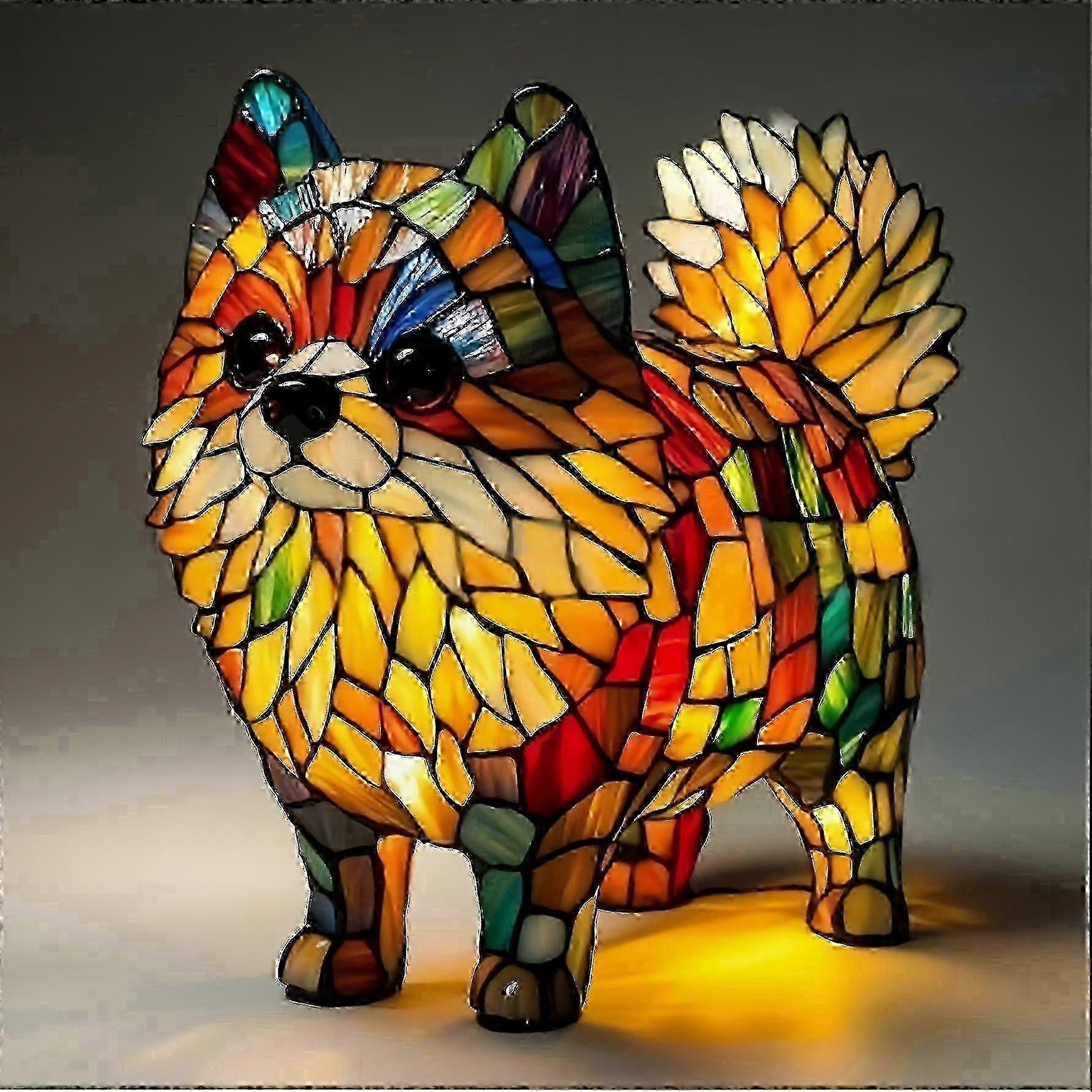 A decorative lamp for Pomeranian lovers-M