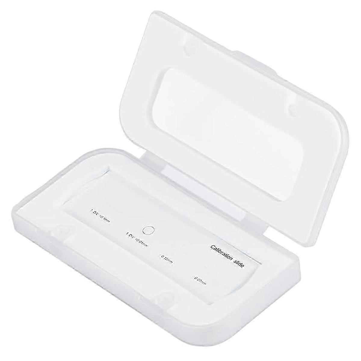 Reticle Calibration Slide Ruler 0.01mm for Microscope Stage Alignment