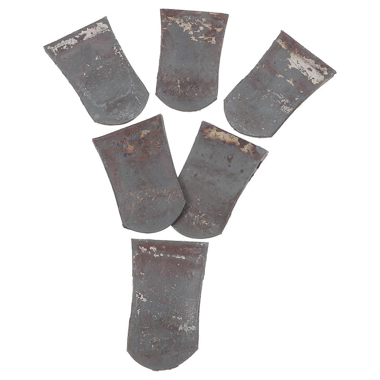 Durable Iron Hoe Handle Wedges for Garden Tool Replacement 6Pcs Set