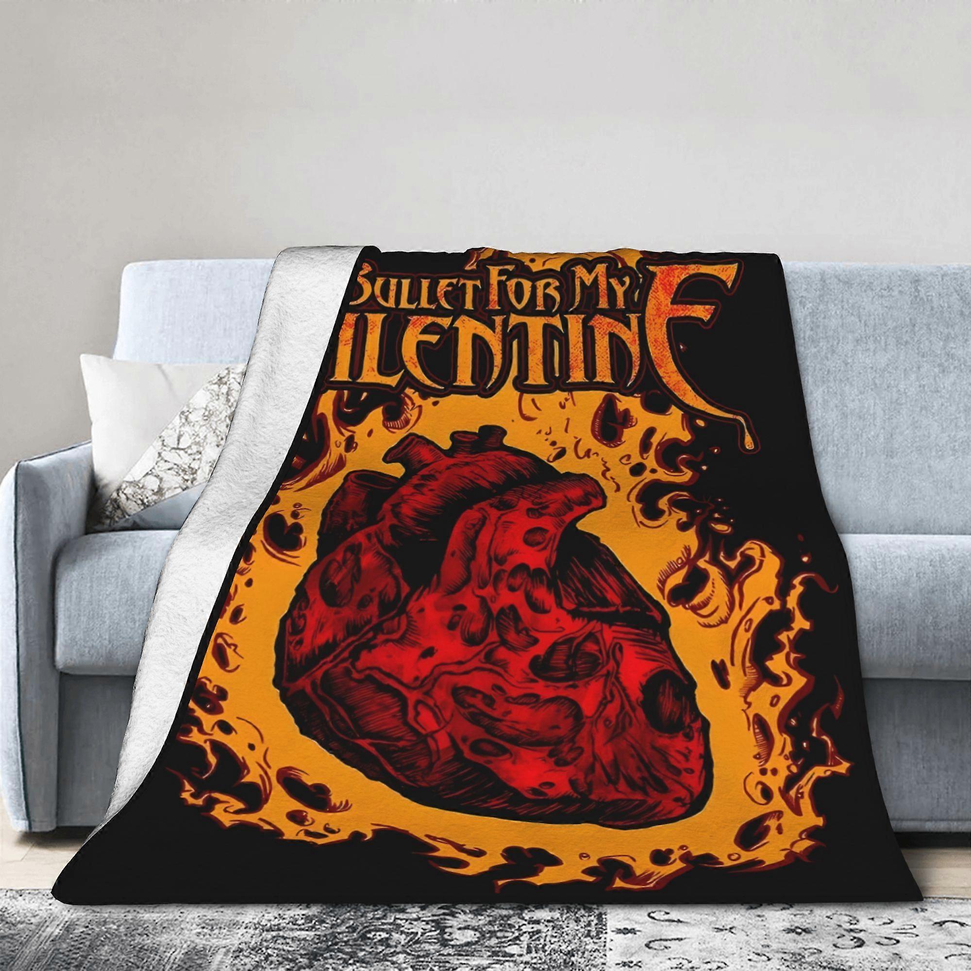 A Bullet for My Valentine Blanket, a Versatile Flannel Throw Suitable for All Seasons, Made from Soft And Durable Fabric-QAKLF321