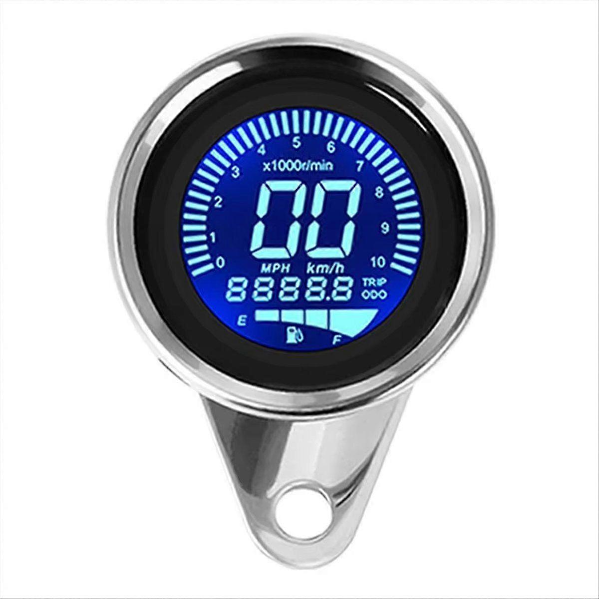 Motorcycle Meter Speedometer Digital Odometer Night Light 12V Digital Speedometer Tachometer Motorcycle Accessories,A