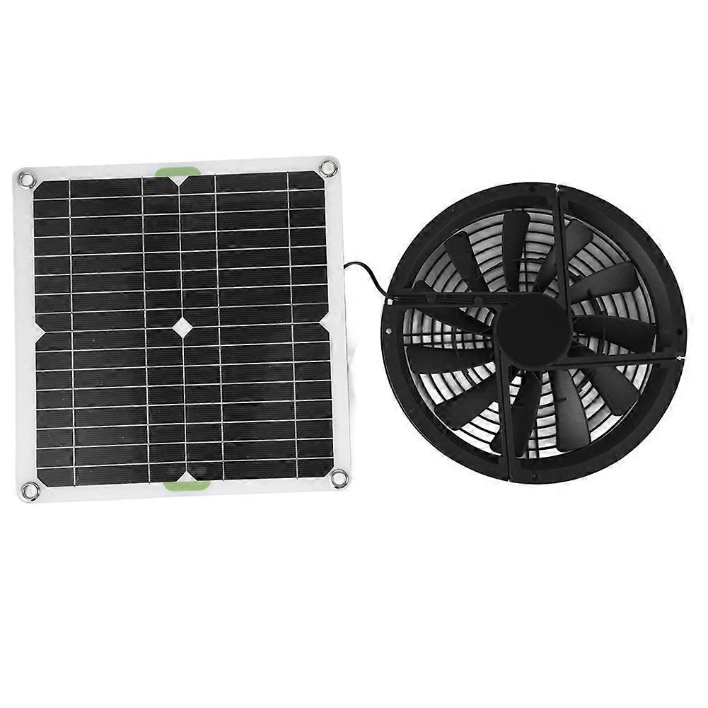 Solar Panel Fan Kit 10in 100W Waterproof Solar Panel