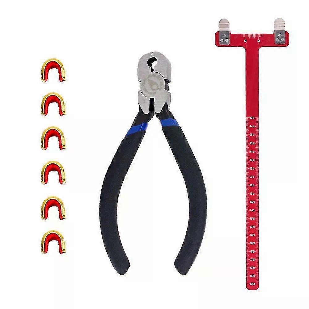 Archery Adjustment Tool Bow String Nocking Points Pliers T Squares Tuning Ruler for for Recurve Compound Bowstring Accessories