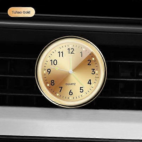 Car clock Quartz clock GOLD Gold