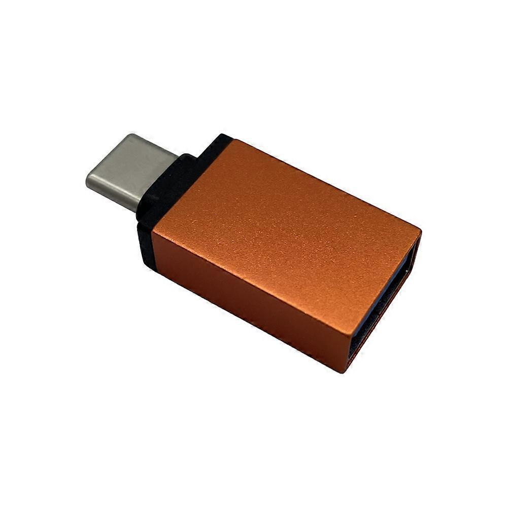 USB C Data Blocker, USB-A to USB-C Data Blocker Protect Against Juice Jacking, Support Safe Fast Charging Orange