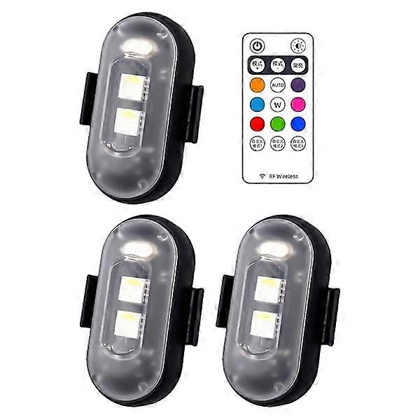 8 Colors LED Strobe Light Airplane Light 3pcs 3pcs 3Pcs