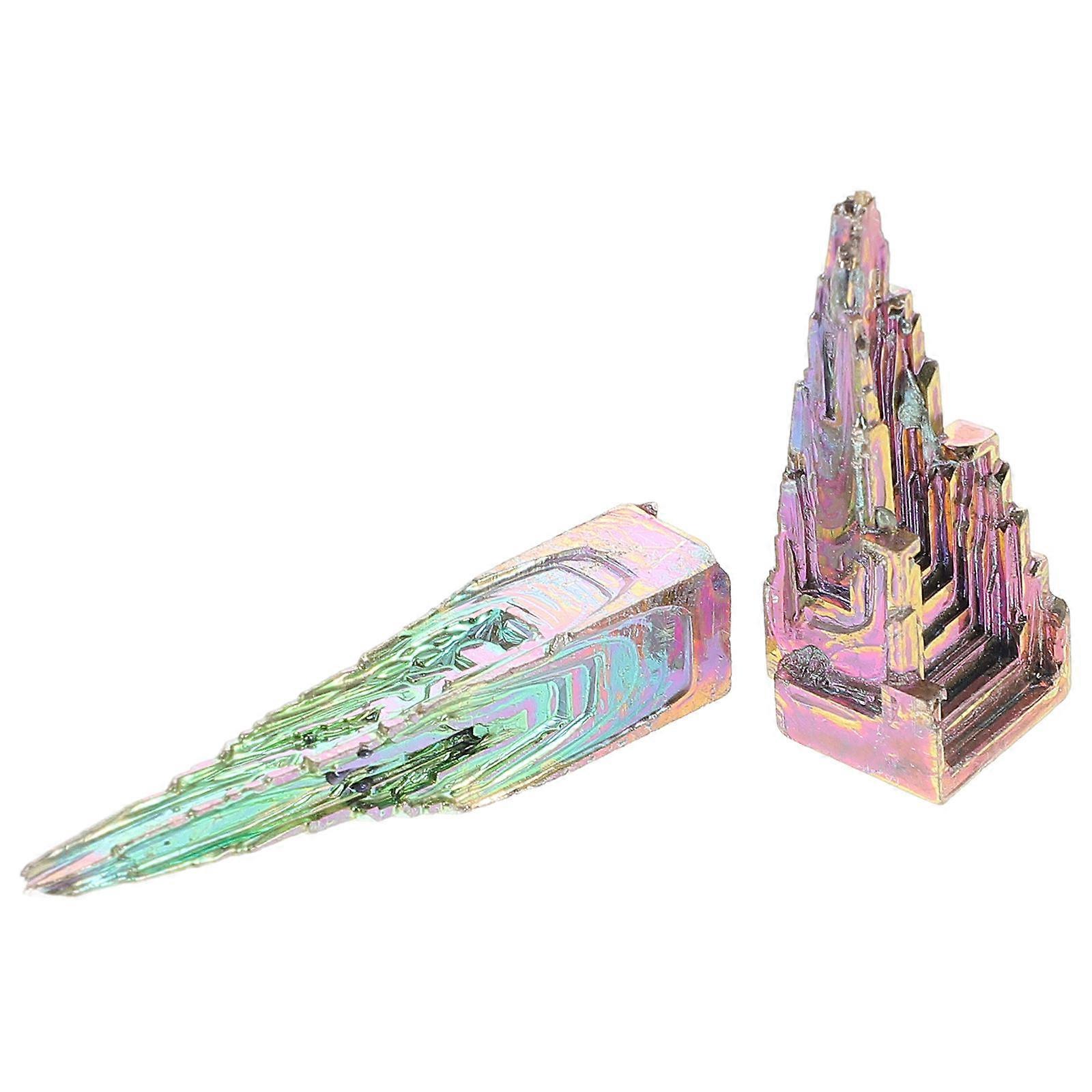 Bismuth Crystal Mineral Ornament for Decor Small Craft Specimen Display
