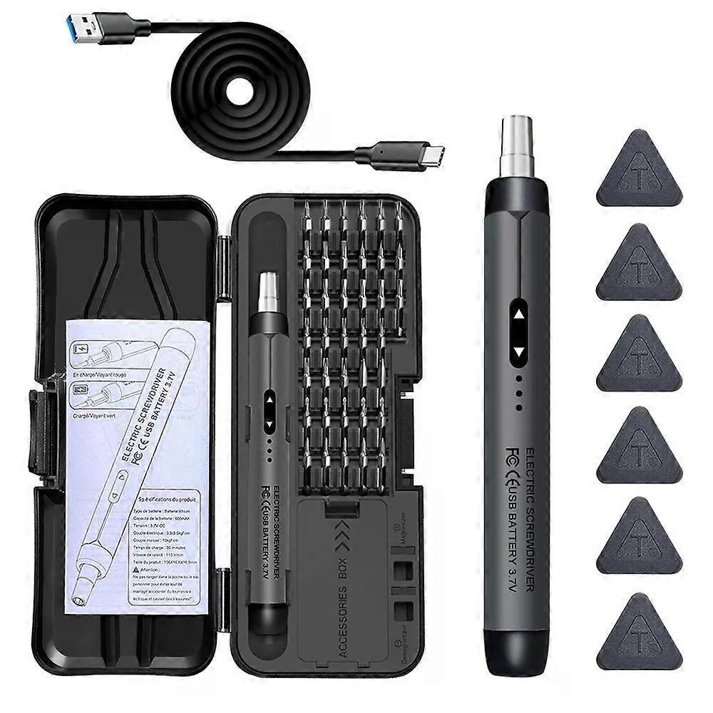 Electric Screwdriver Set Precision Power Tool Kit Rechargeable Wireless Mini Small Bits for Mobile Cell computer Repair CRV