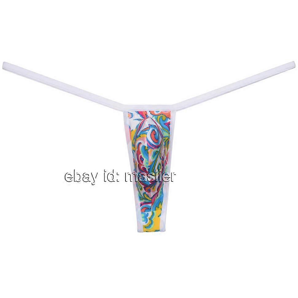 Men Narrow Front Pouch G-String Thong Cheeky Tangas Posing Underwear T-back