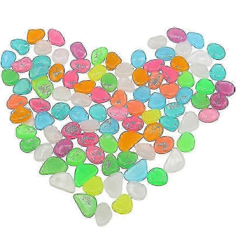 Light Emitting Pebbles Colorful Pebbles Glow Stones Decorative Glow