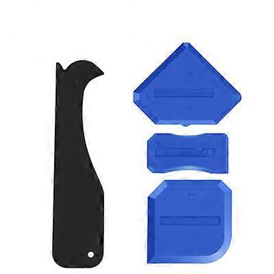 Caulking Tool Kit - 4 Pcs Silicone Gasket Finishing Tool - Gasket Scraper (Blue)