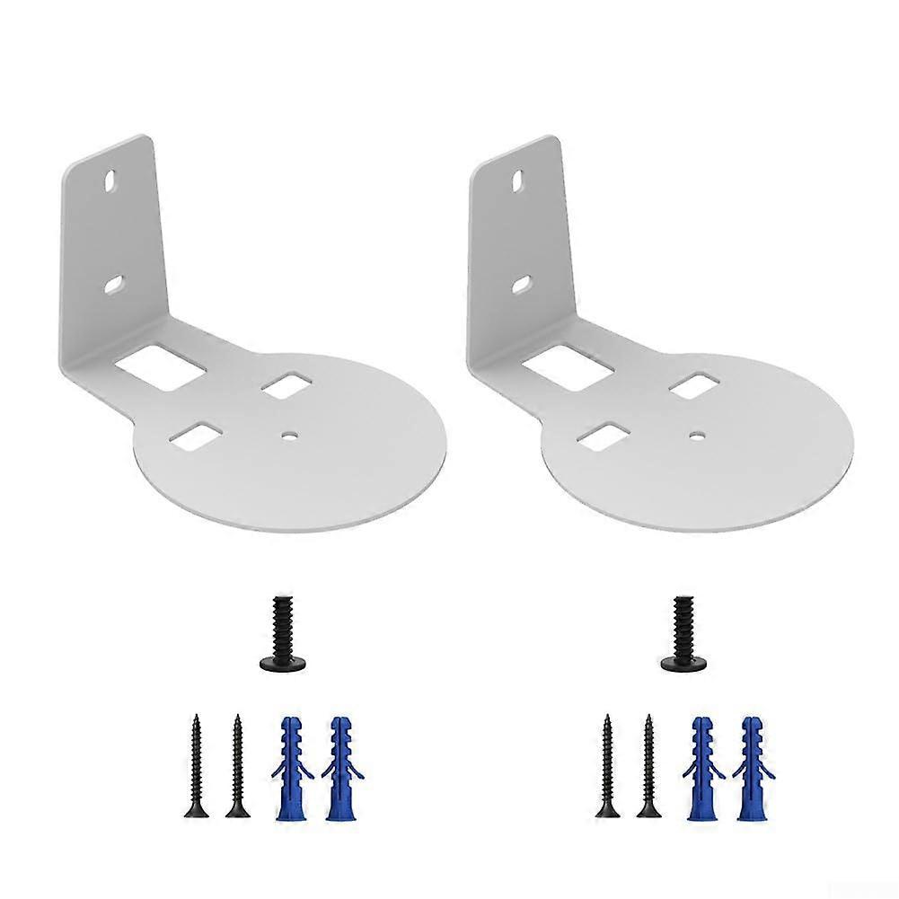 Metal Wall Speaker Mounts 2PCS Adjustable Bracket Set with Hardware for Secure Installation and Compatibility with Most Speakers