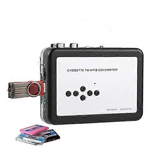 Cassette to MP3 Converter with USB Flash Drive, No Computer Required, Wide OS Compatibility