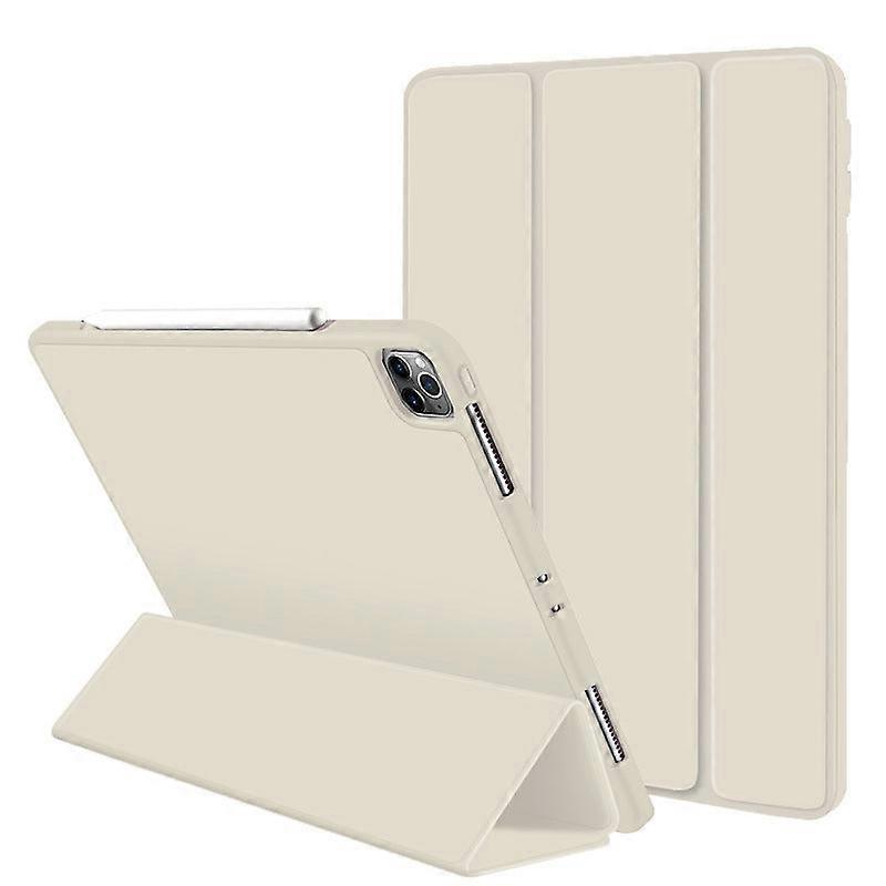 Capa dobrável magnética de couro para iPad 10/11 A16 cinza-névoa de 3 polegadas