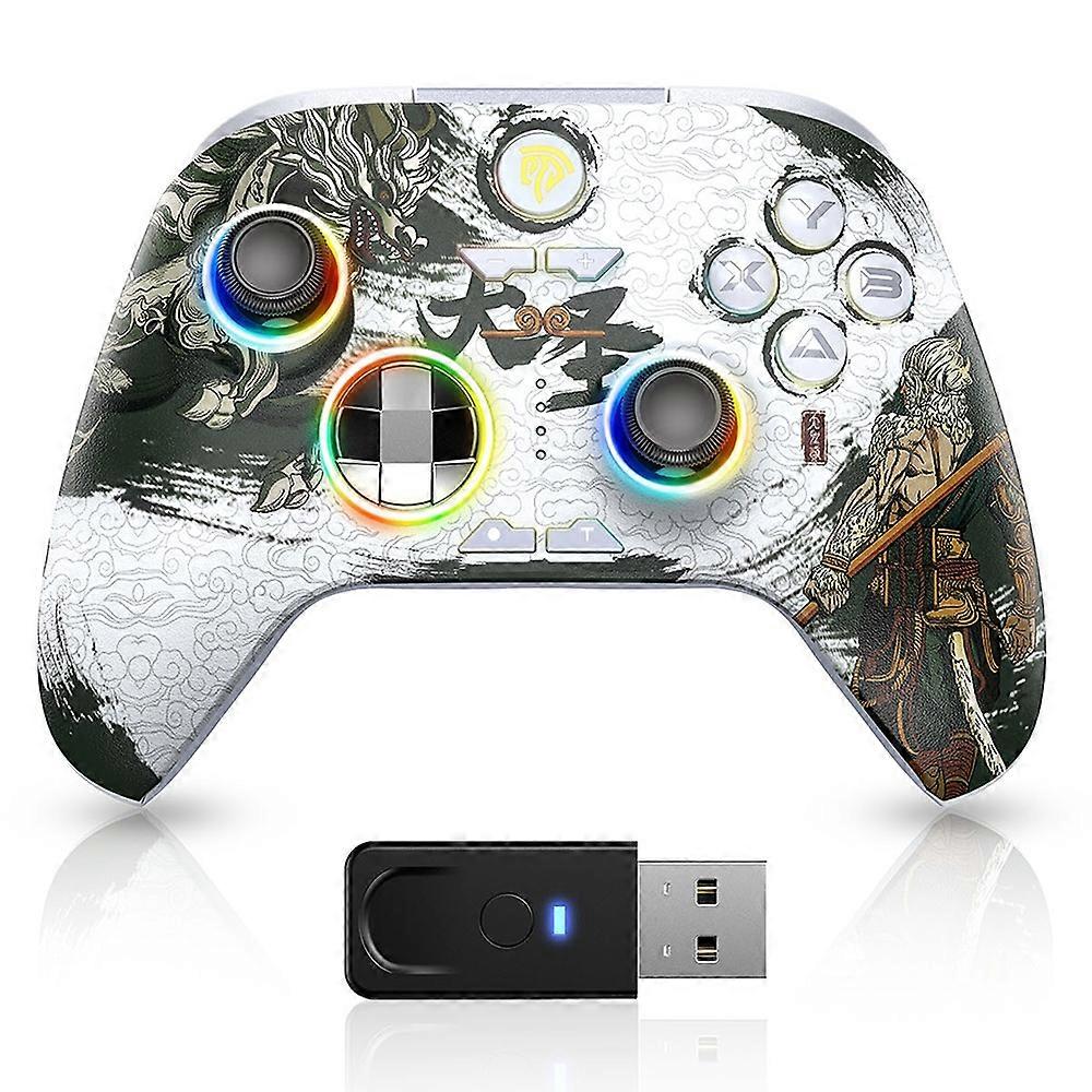 EASYSMX X15 RGB Lighting Hall Effect Joystick Wireless Controller 2.4G   Bluetooth-compatible   Wire
