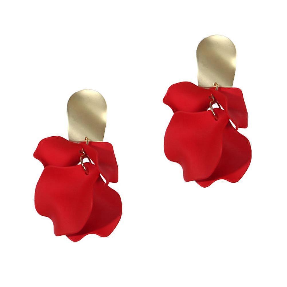 Rose Flower Earrings for Decor 1Pair Elegant Ear Drop Accessories