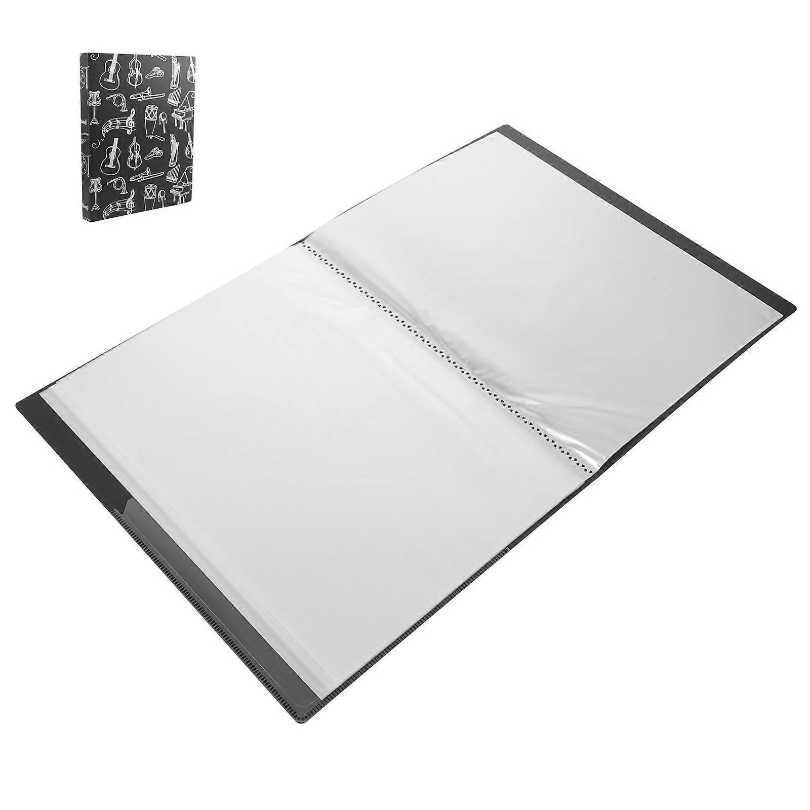 Music Folder Black Sheet Music Folder for Document Organization