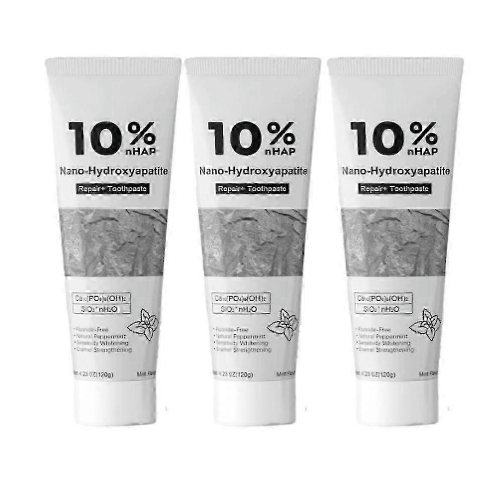 1-3X 10% nHAP Nano-Hydroxyapatite Repair Toothpaste 2025