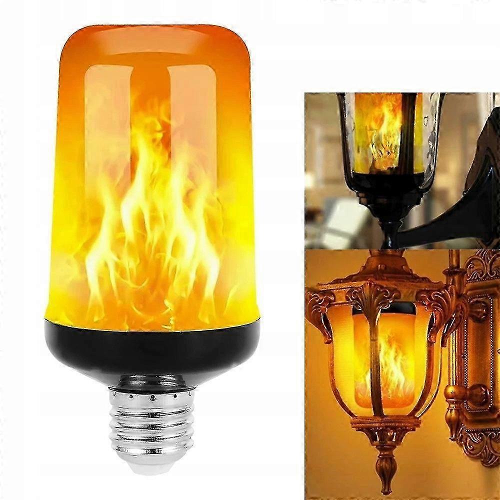 4pcs Led Bulb E27 9w Imitating Flame Effect 25-26