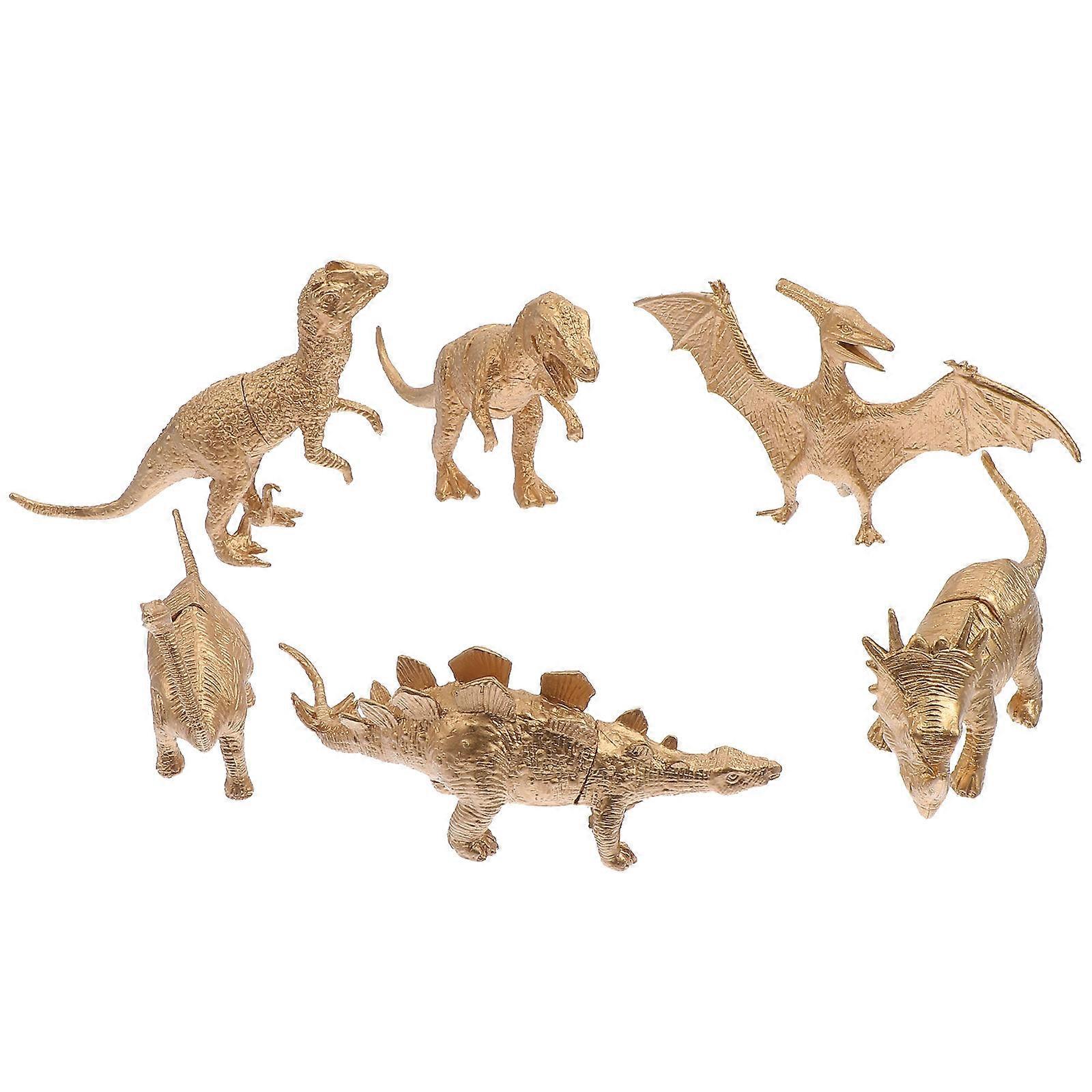 Realistic Dinosaur Models Simulation Dinosaur Toys for Decoration 6Pcs