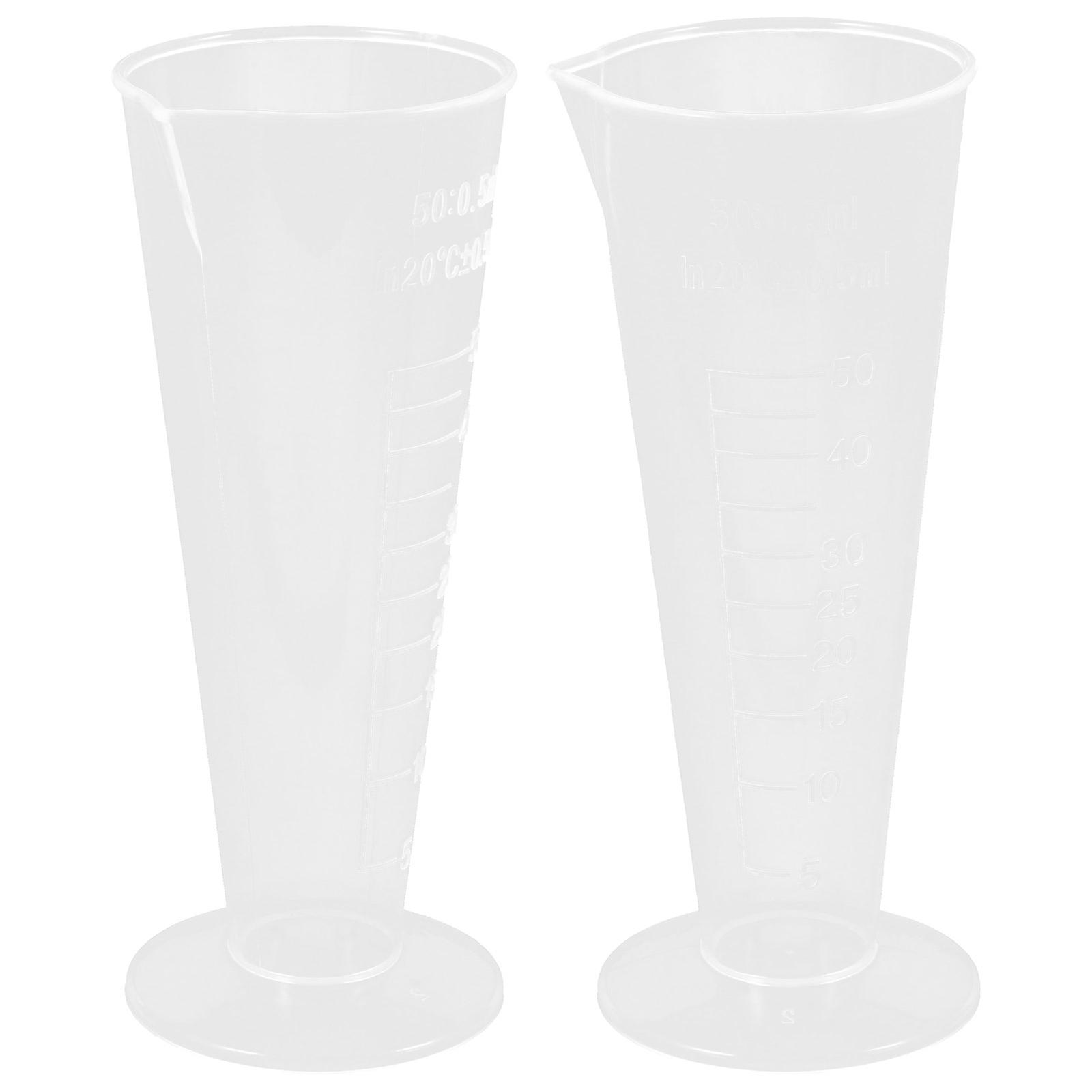 Teaspoon Measuring Cup Multi Function Liquid Measurement Baking Accessory Transparent 11 50X4 90X4 60CM Easy Reading 2Pcs