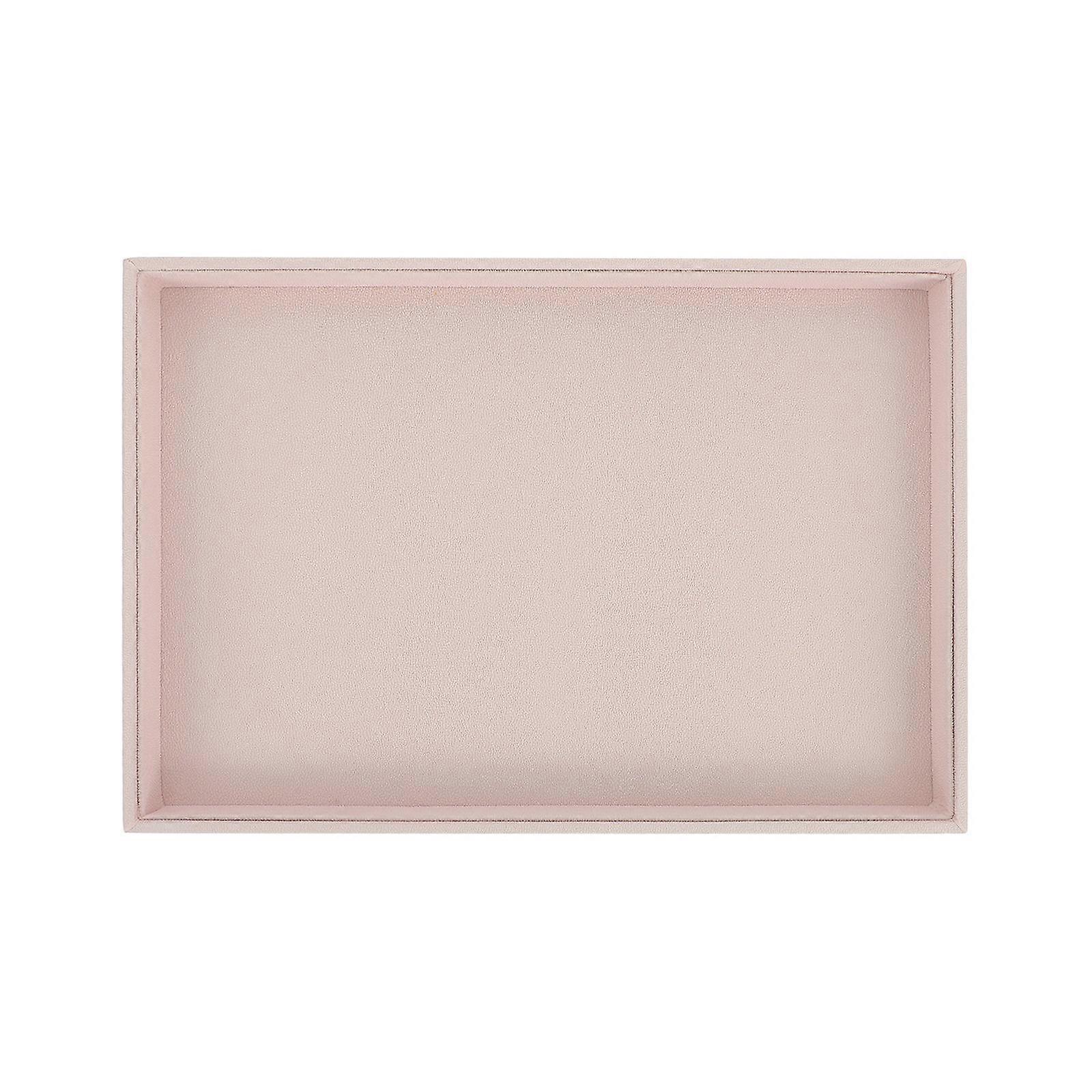 Beige Jewelry Tray Tabletop Storage Tray Practical 2Pcs Set