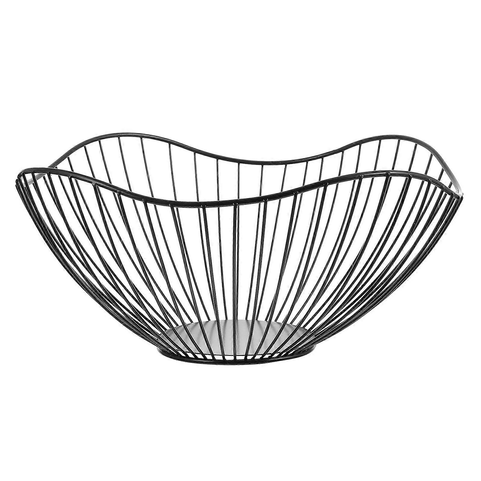 Black Iron Document Holder for Storage 1Pcs Nordic Style Storage Basket