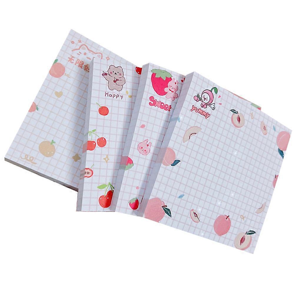 Compact Note Pads Stickers Square Grid Design To-Do List Home Students 4Pack