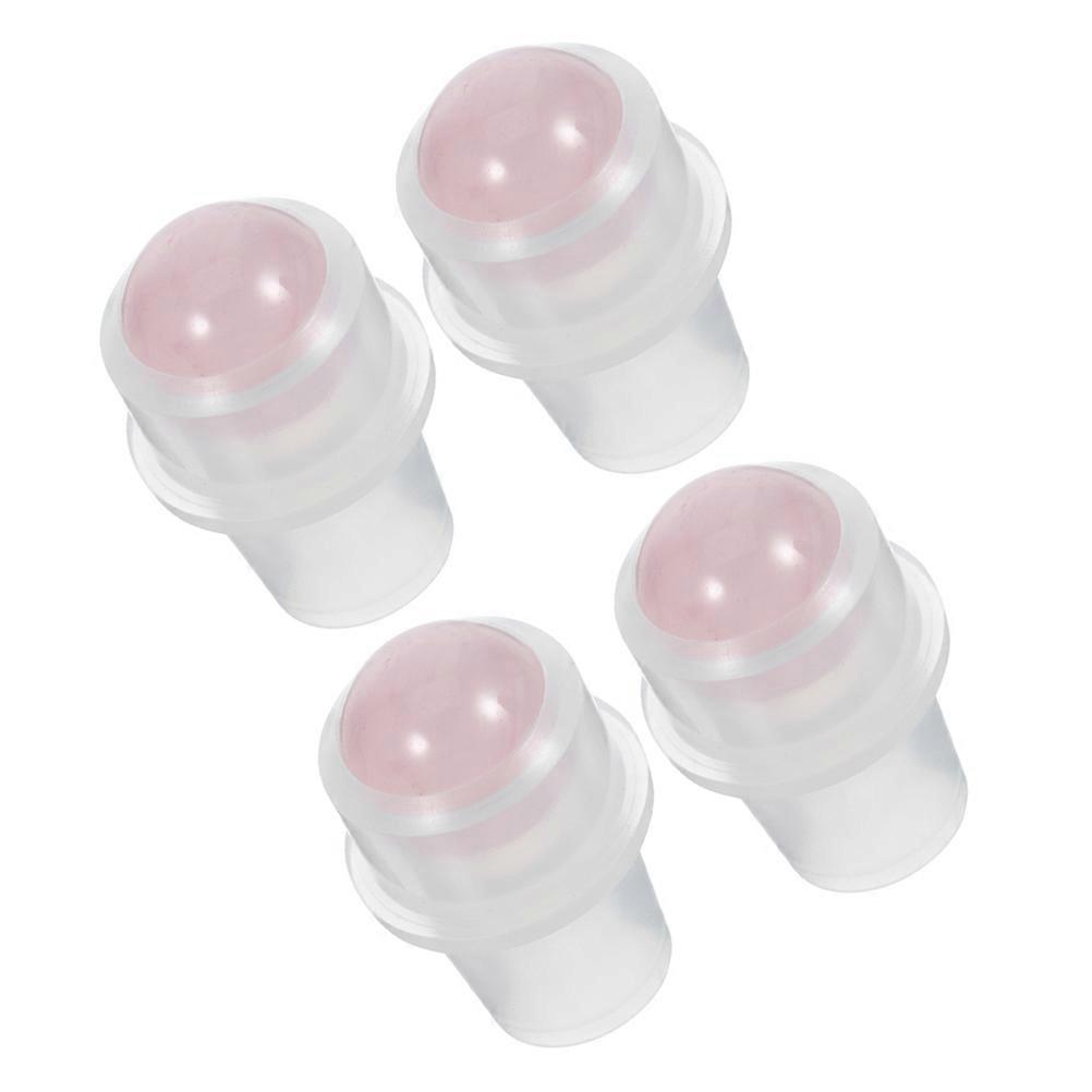 Pink Jade Essential Oil Roller Ball for Bottles 4Pcs Replacement Insert
