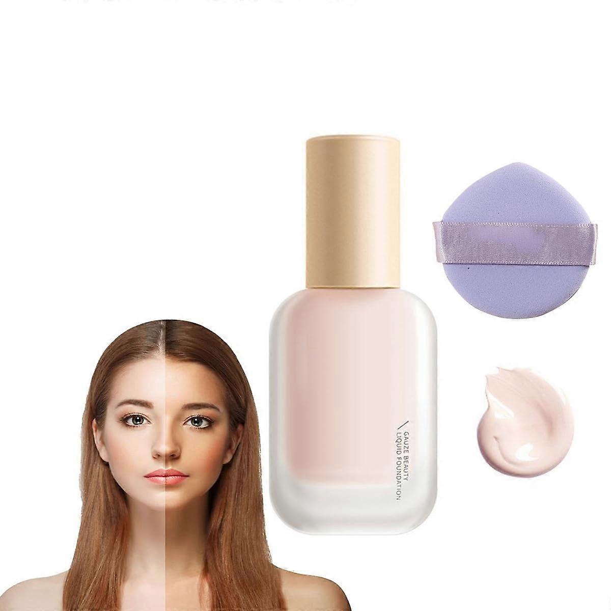 Ivory White Lightweight Full Coverage Liquid Foundation with Natural Satin Finish 40ml